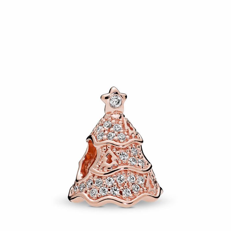 Pandora Rose™ Twinkling Christmas Tree Charm Europe - Pandora Rose/Cubic Zirconia - 284791NJL